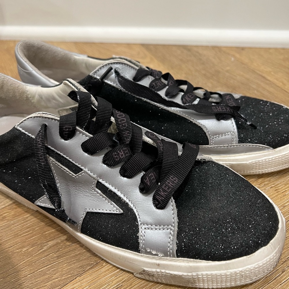 Black Sparkle Golden Goose Sneakers